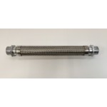 400mm Flexi SS Hose 1.5" BSPP Fixed