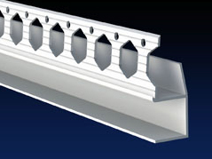 Renderplas PVC Shadow Gap &lsquo;U&rsquo; Profile, 15mm Shadow