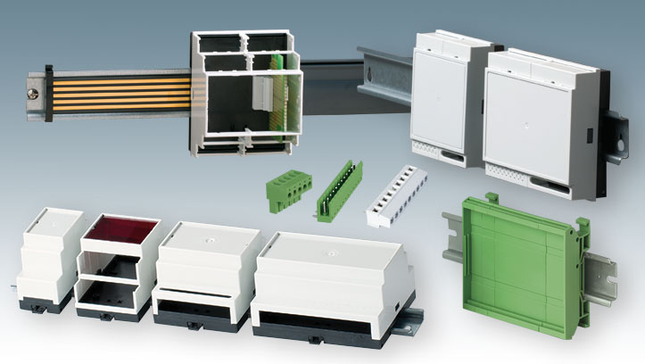 DIN rail enclosures