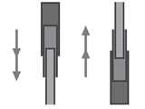 Vertical Mounting Gliders (Up & Down Use)