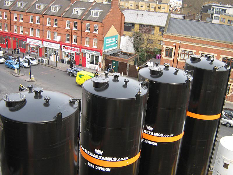 Storage Tank Hire - 54,000 Litre Vertical Silos