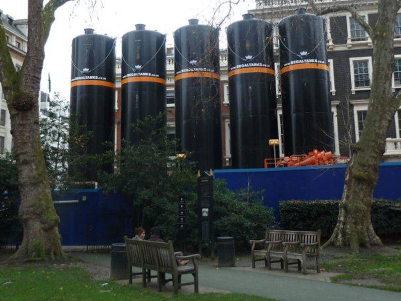 Storage Tank Hire - 80,000 Litre Vertical Silos