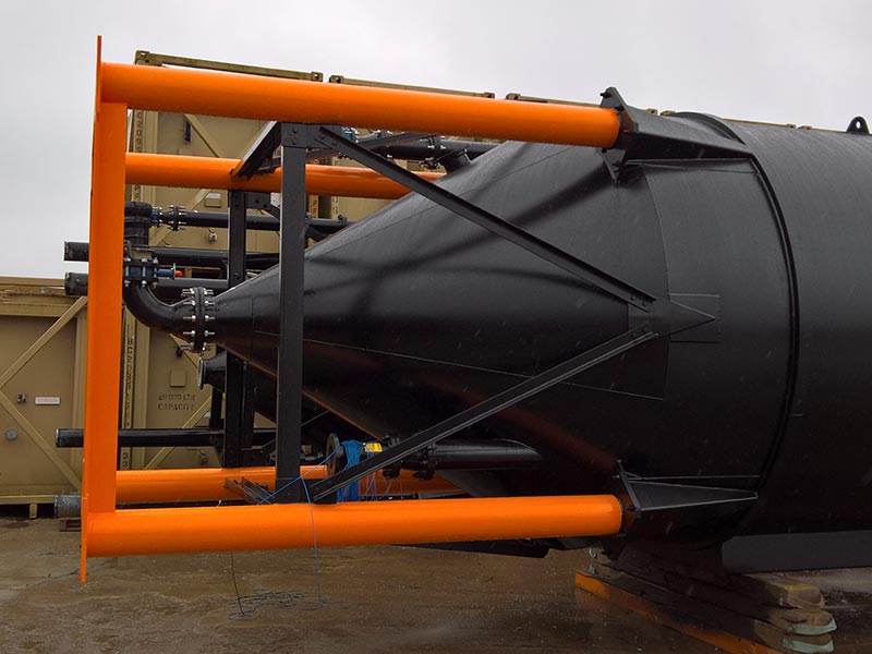 Storage Tank Hire - 100,000 Litre Cone Bottom Silos