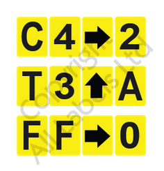 Numbers, Letters & Arrows &minus; Racking Labels