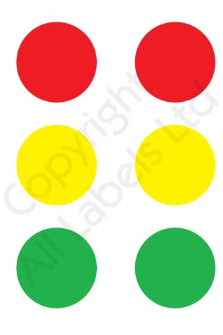 Coloured Dots &minus; Filing Labels