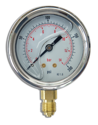 Glycerine Filled Pressure Gauge