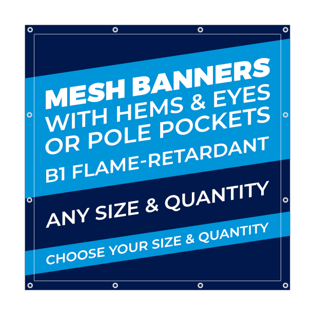 Mesh Banners &minus; Single Sided