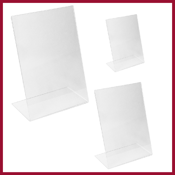 Perspex sign holder