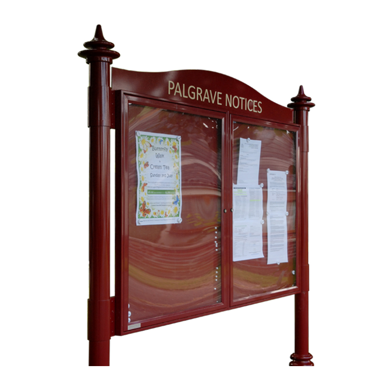 2-Bay, Single or Double-Sided, A1, A-Multi Decorative Aluminium Noticeboard