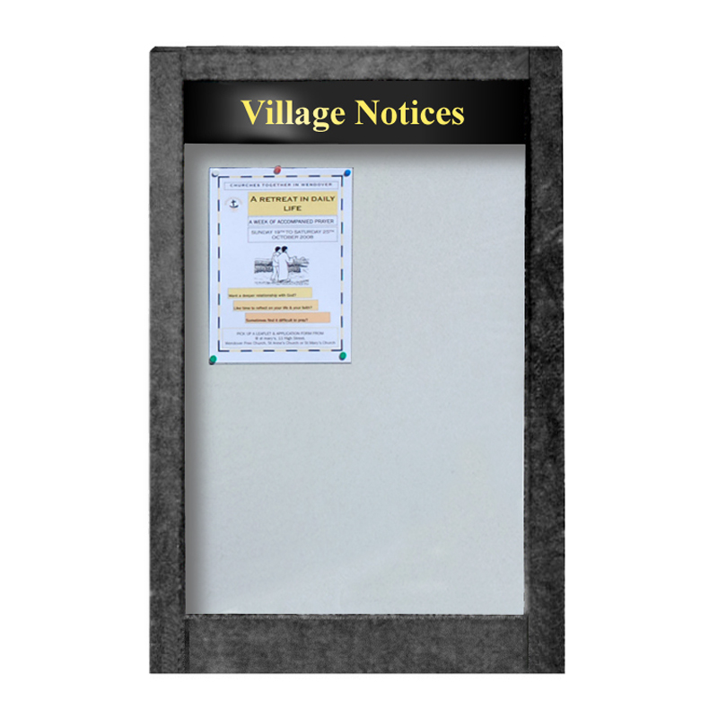 6 x A4 Apogee, Heavy-Duty, Unglazed, Recycled Plastic Noticeboard