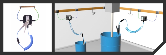  Earth Monitoring Clamp With Wall Mounted Indicator