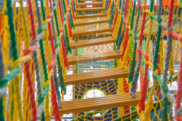 Tailor Made Wooden Step Bridge - Rope Bridge