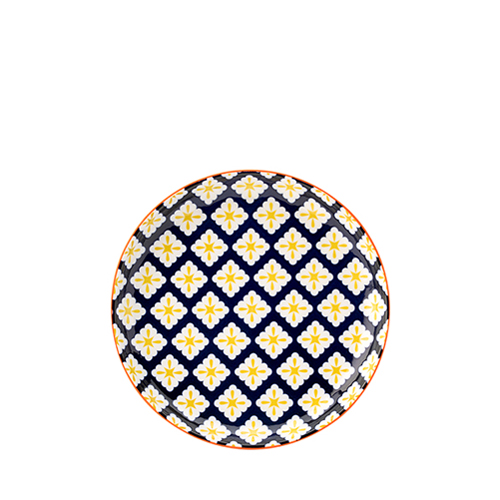 Utopia Cadiz Blue & Yellow Plate 8" 