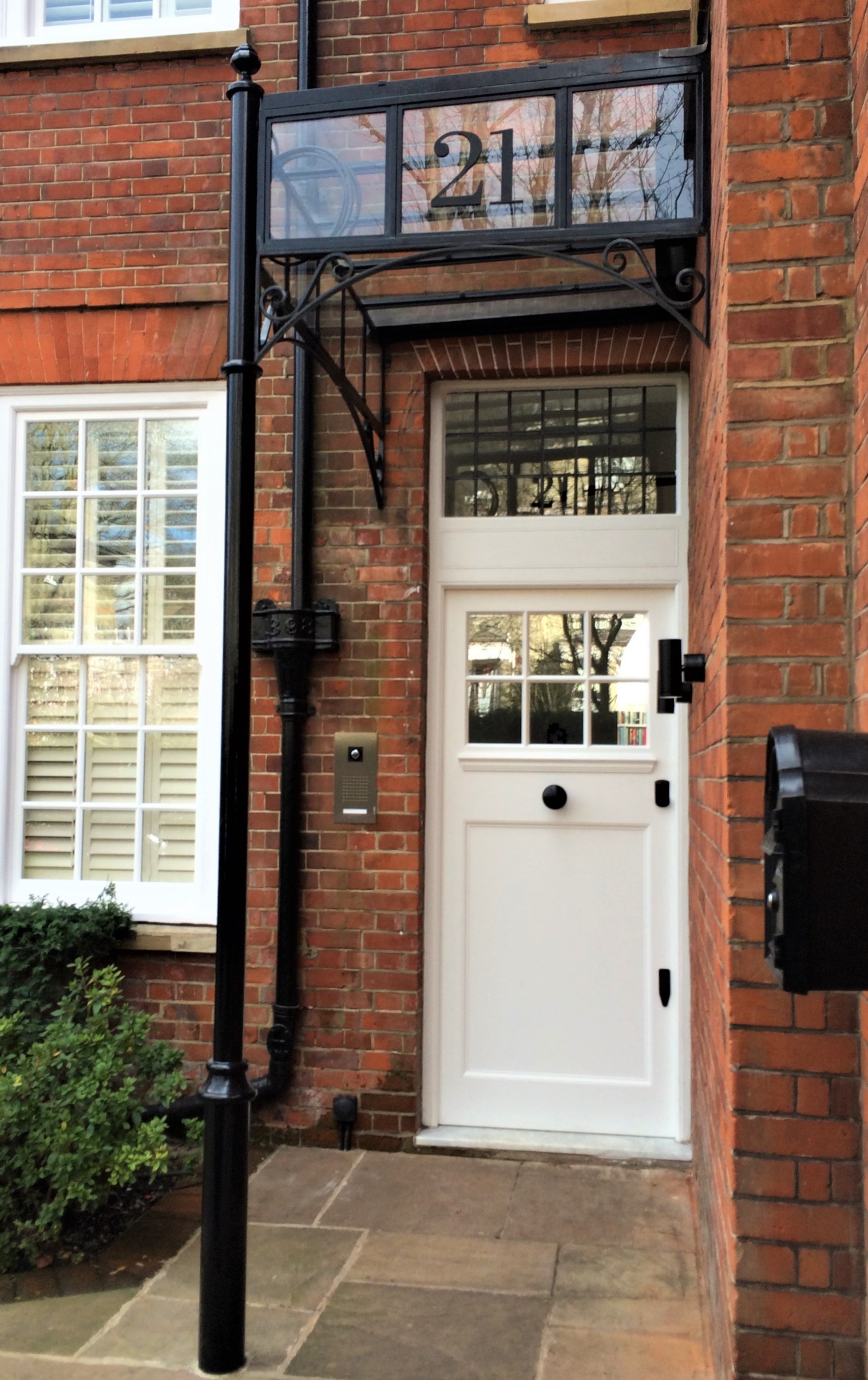 Traditional Victorian Style Steel & Glass Porch