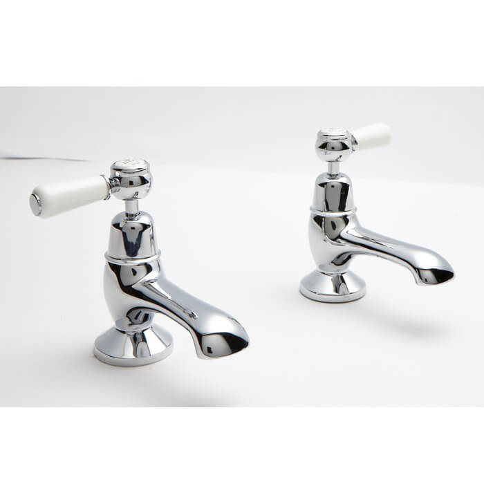 Victrion Lever Bath Pillar Taps