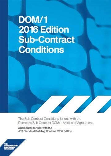 CIP Books 2018 DOM1C Domestic Subcontract &minus; Conditions