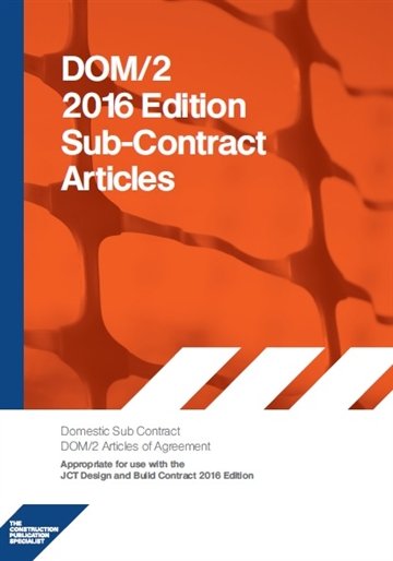 2018 DOM2A Domestic Subcontract &minus; Articles of Agreement