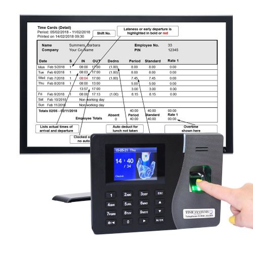 Clocking in Machine | Geotime 10 Biometric Fingerprint