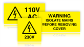 Electrical Equipment Labels