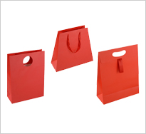 Red Matt Paper Carrier Bags