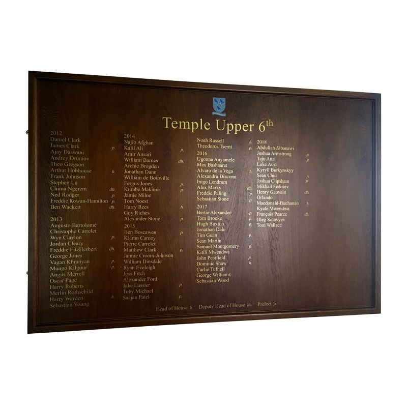 HOM3/1812 Framed Hardwood Honours Board