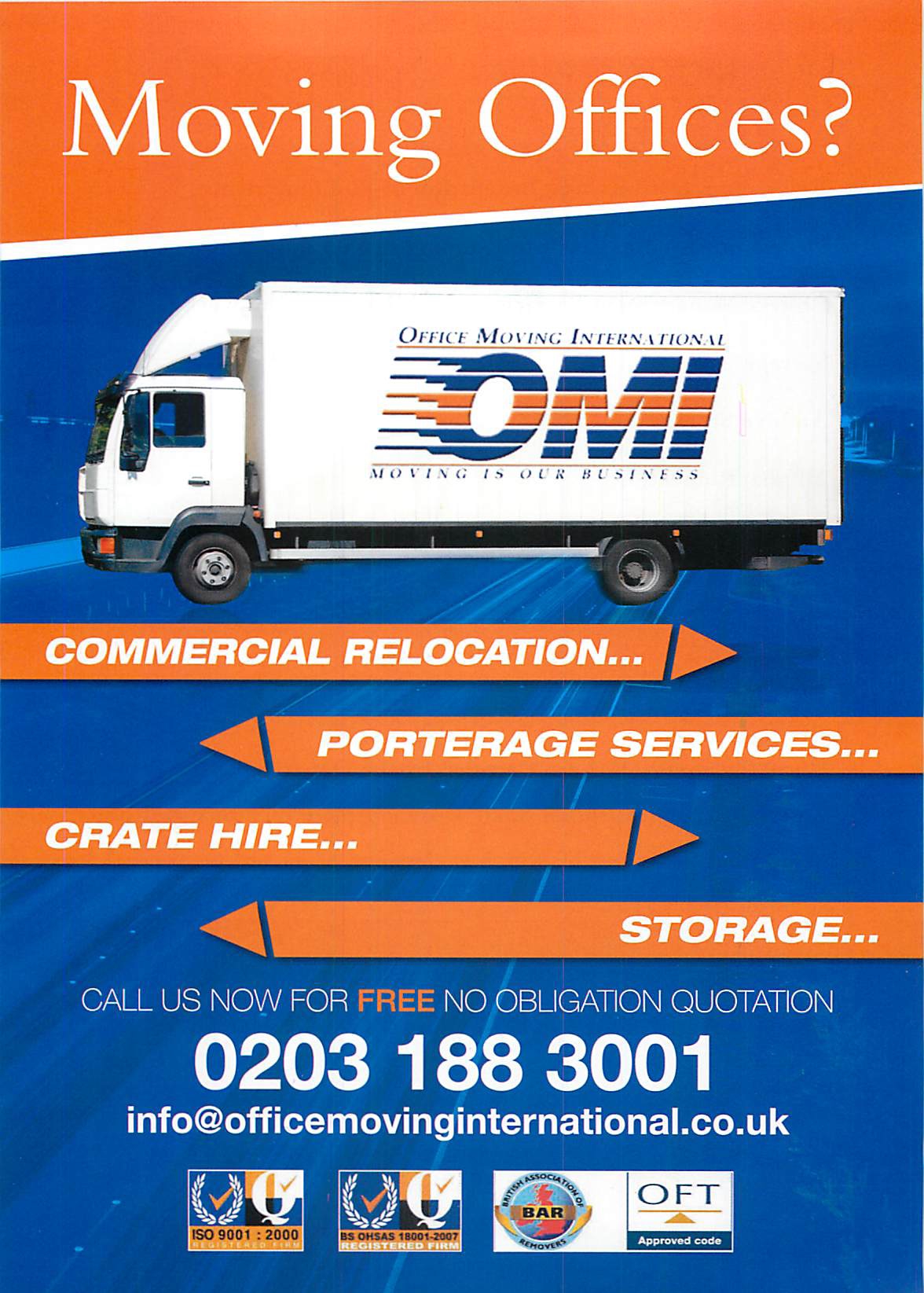 Commercial Move Porterage Services