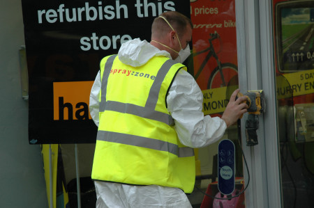 Door Spraying