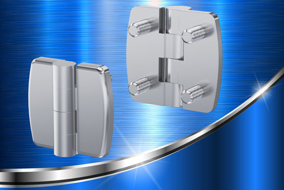 Vandal-resistant 180&deg; stainless steel hinge 