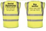 Hi Viz with Social Distancing Message