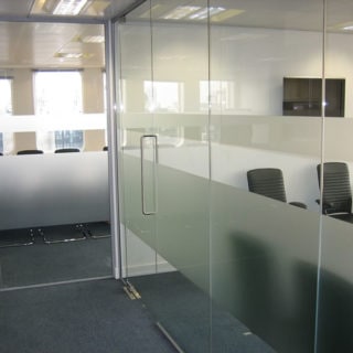 Glass Partitioning to Separate Different Office Spaces