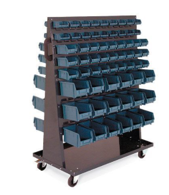 Double Sided Bin Trolley (1430h x 1060w) With 126 picking bins