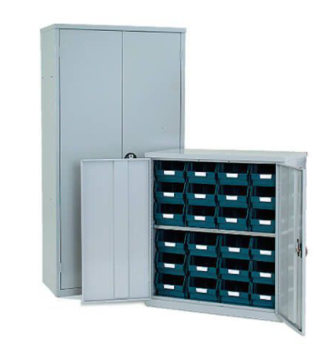 Lockable Bin Cupboard complete - 24 Bins