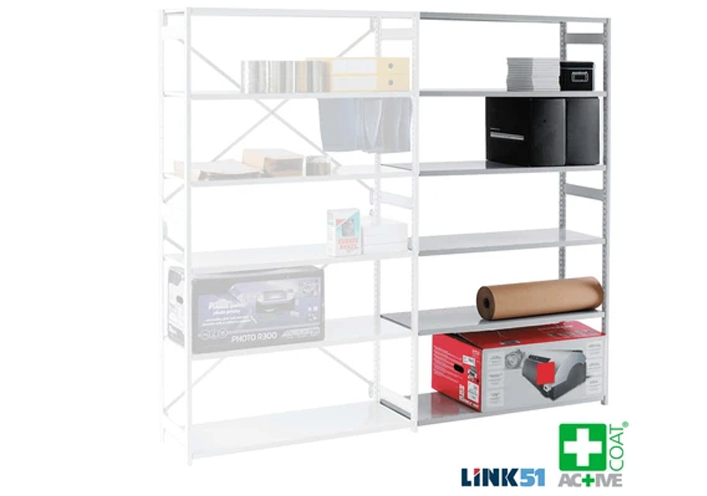 Link 51 Stormor Open Shelving - Extension Bay