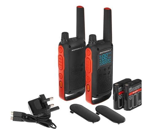 Motorola T82 2 way radio twin Pack