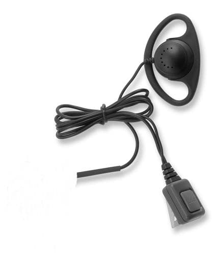 D Shape walkie talkie earpiece