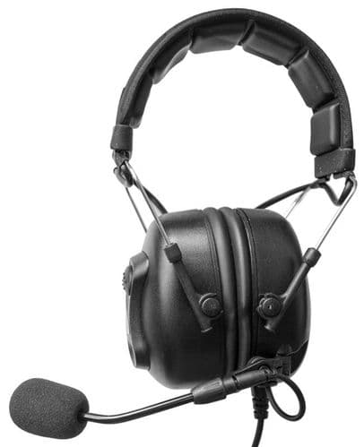 Headset with boom microphone