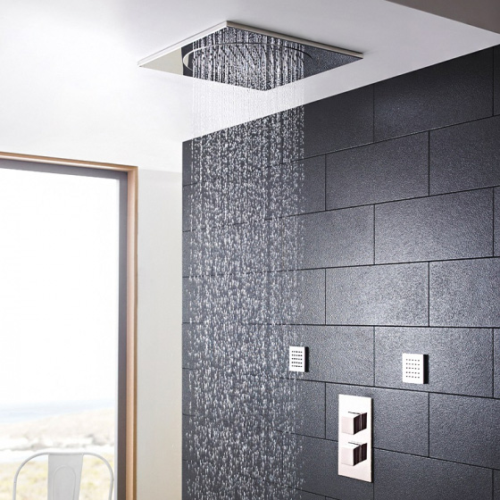 Hudson Reed Square Ceiling Tile Shower Head