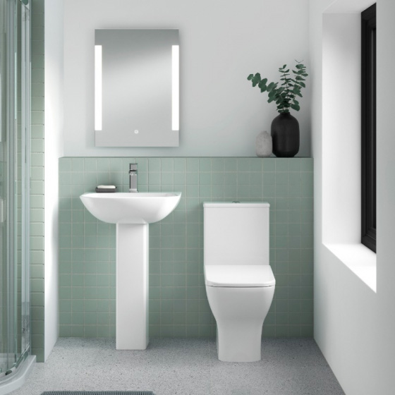 Nuie Ava Toilet Rimless Pan, Cistern & Seat