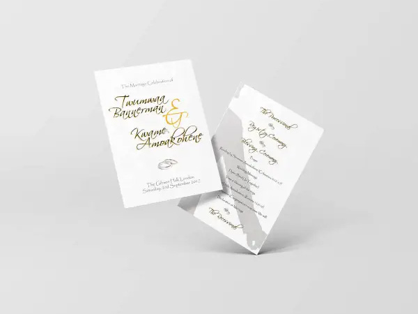 Order of Service Cards