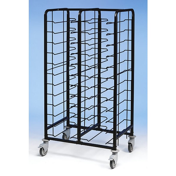 ''Club'' Epoxy Coated Tray Clearing Trolleys