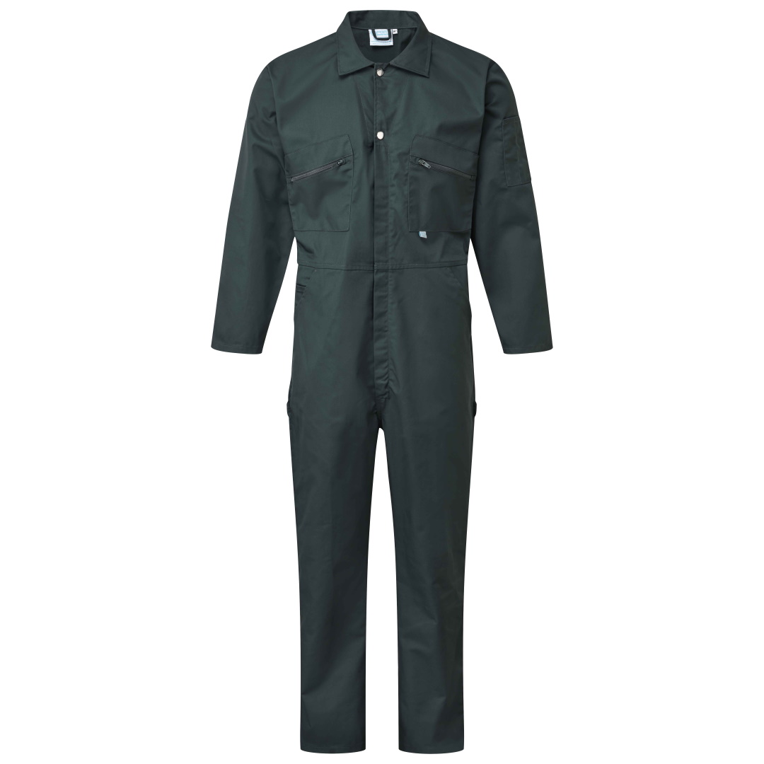 Fort Zip Front Coverall in Spruce Green