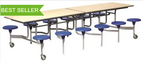 Rectangular Mobile Table Seating Units