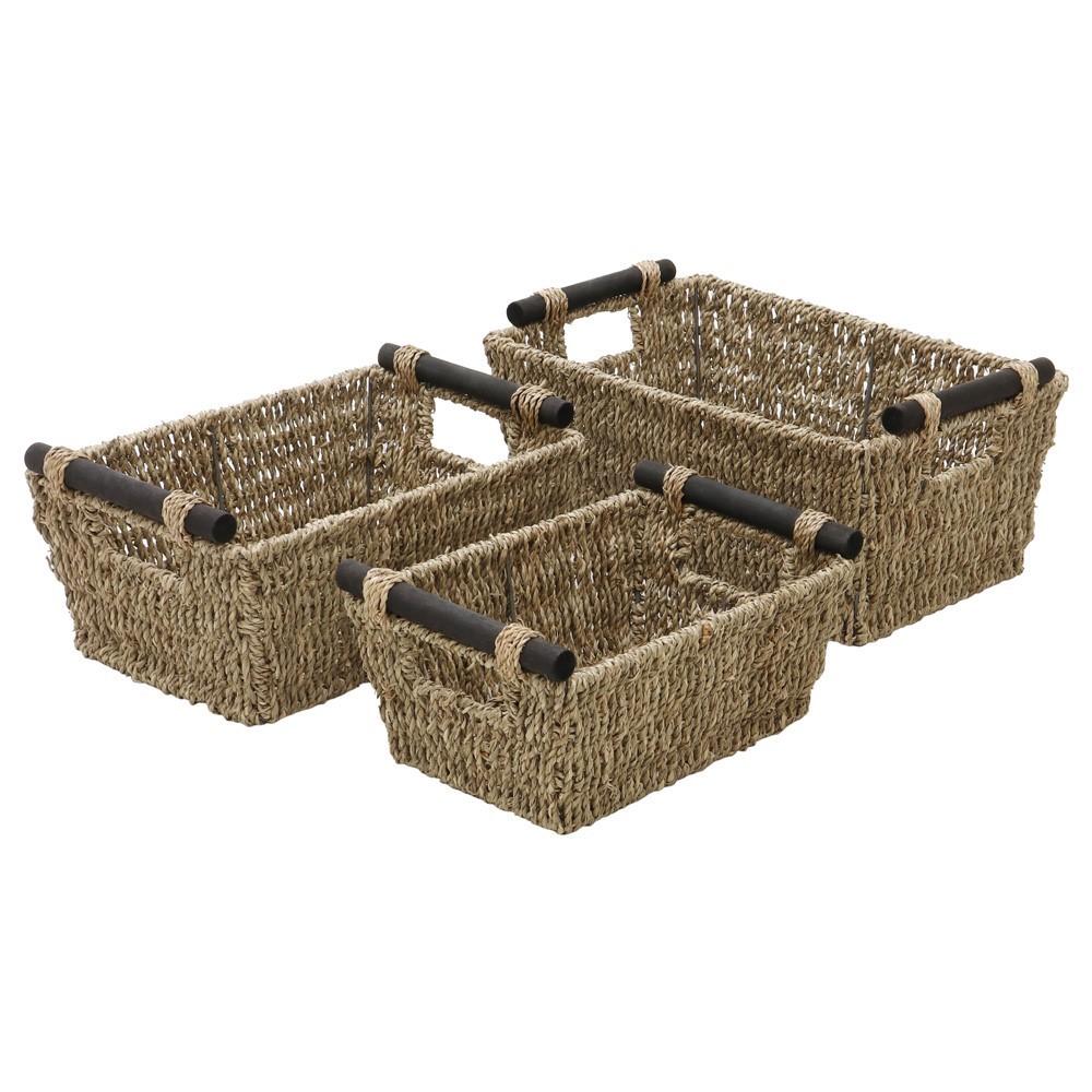 Seagrass Rectangular Storage Baskets