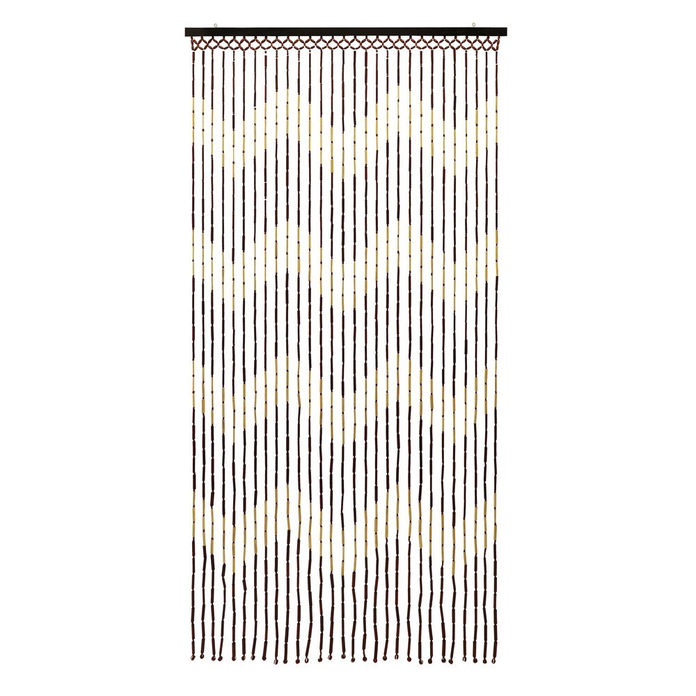 Provence Hanging Wooden Beaded Door Curtain Screen