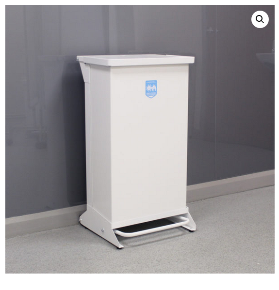 80 Litre Metal Hands-Free Clinical Waste Bin