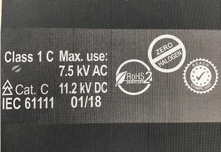 Electrosafe IEC61111 Class 1 Electrical Earthing Safety Matting (MD571)