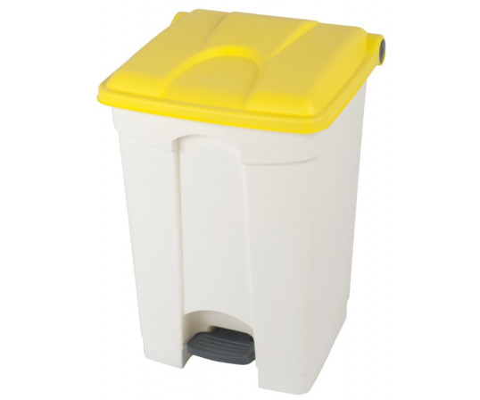 70 Litre Step-on Pedal Bin White 