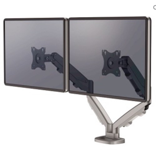 Fellowes Eppa Dual Monitor Arm - Silver