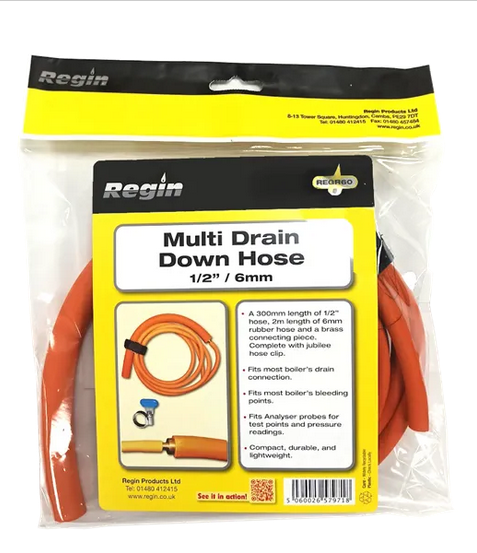 Multi Drain Down Hose 1/2"/6mm 