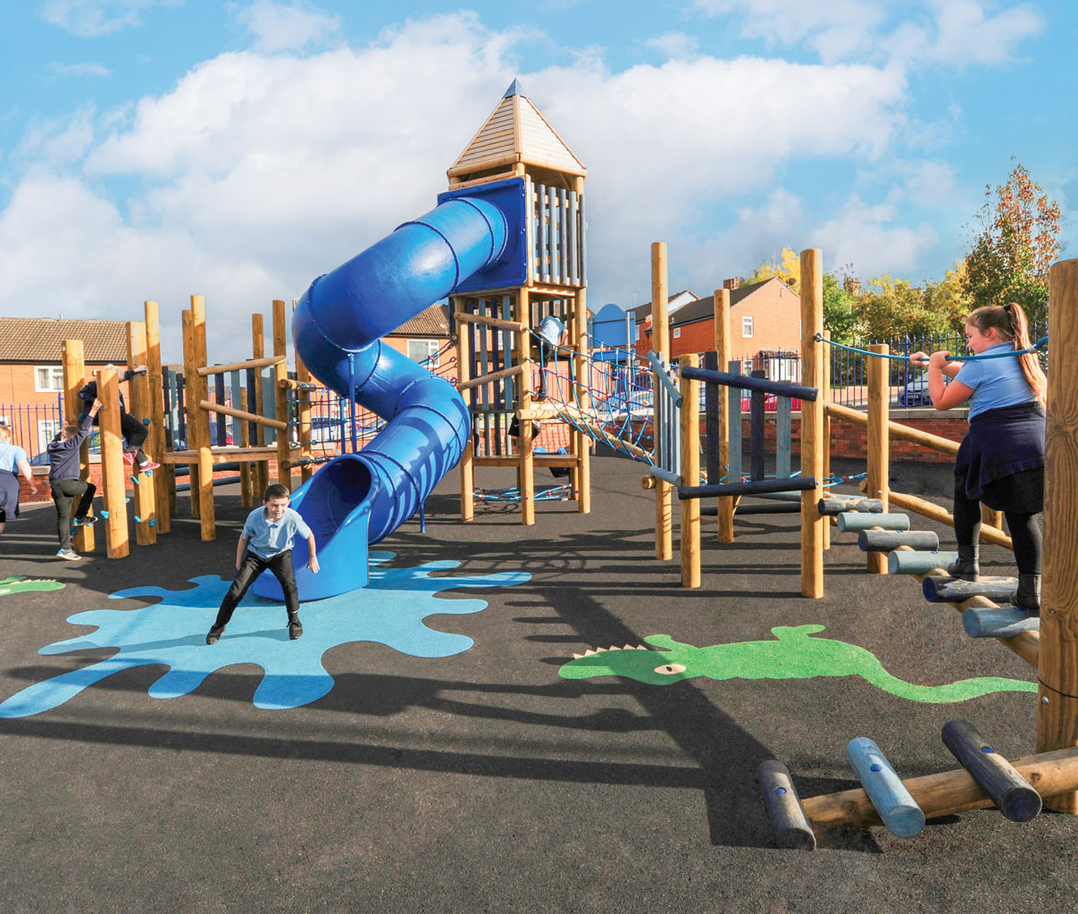 Outdoor Playground Adventure Towers